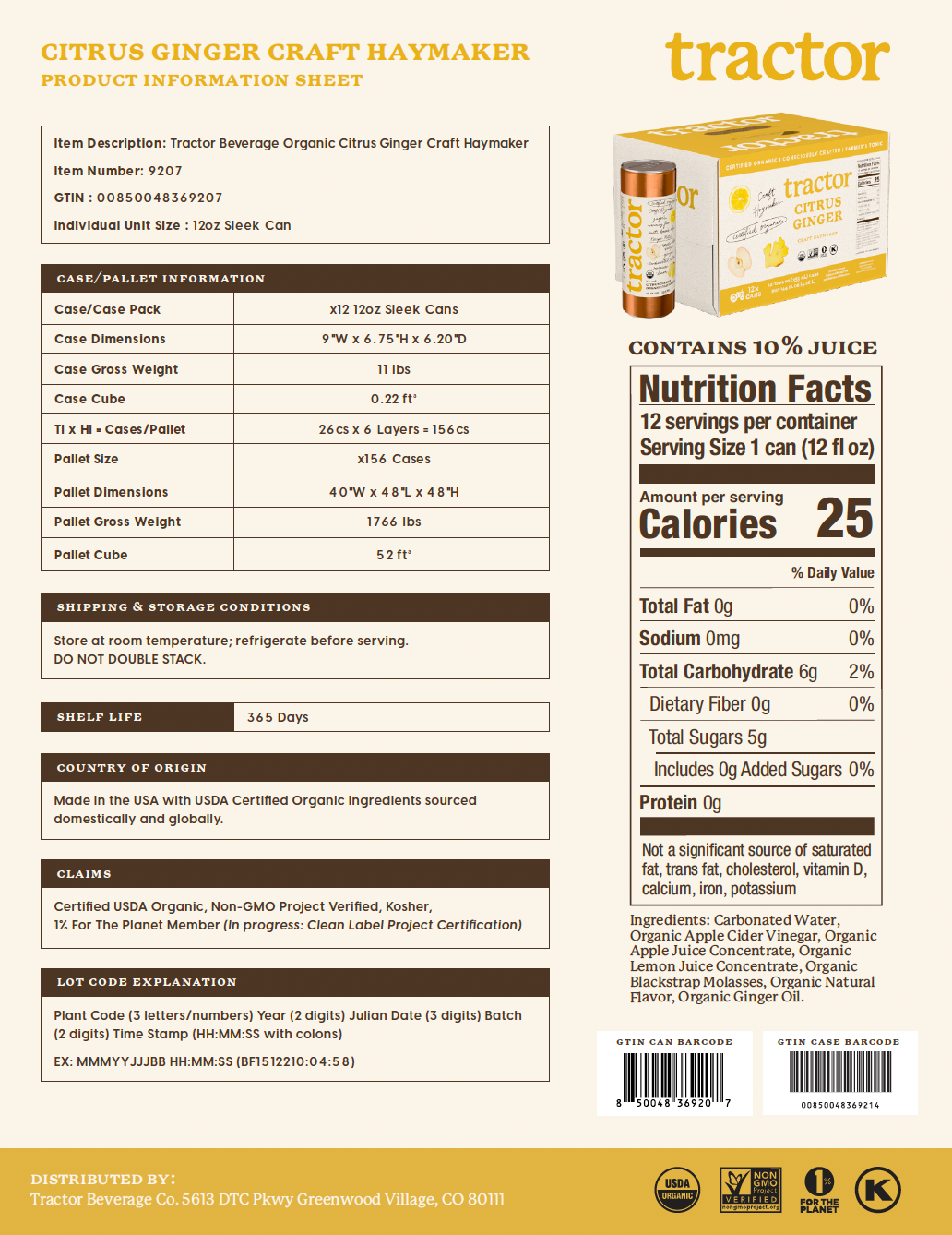 Product Spec Sheets