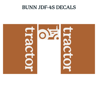 Bunn JDF Universal Machine Graphics (Fit Both 4S Models)