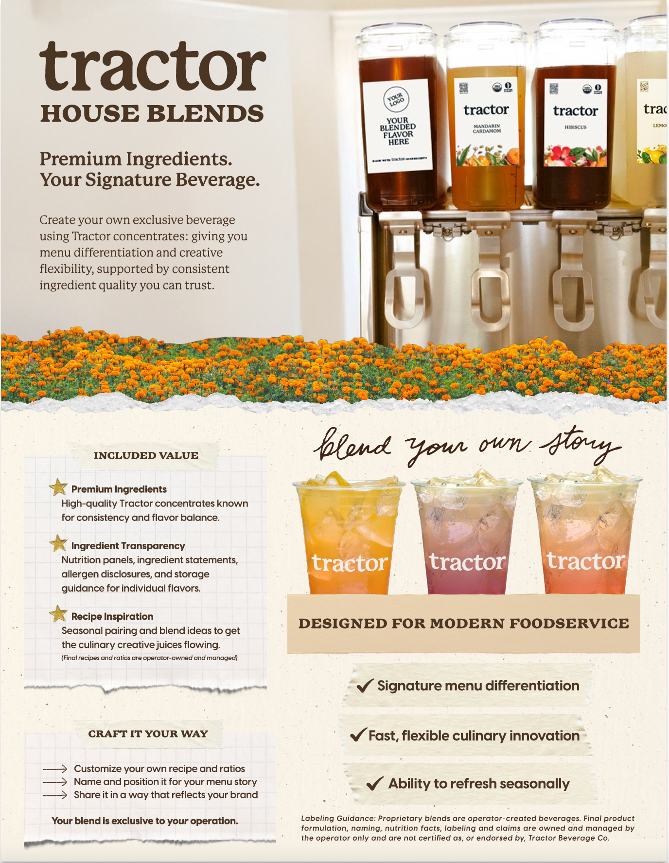 House Blends One Pager