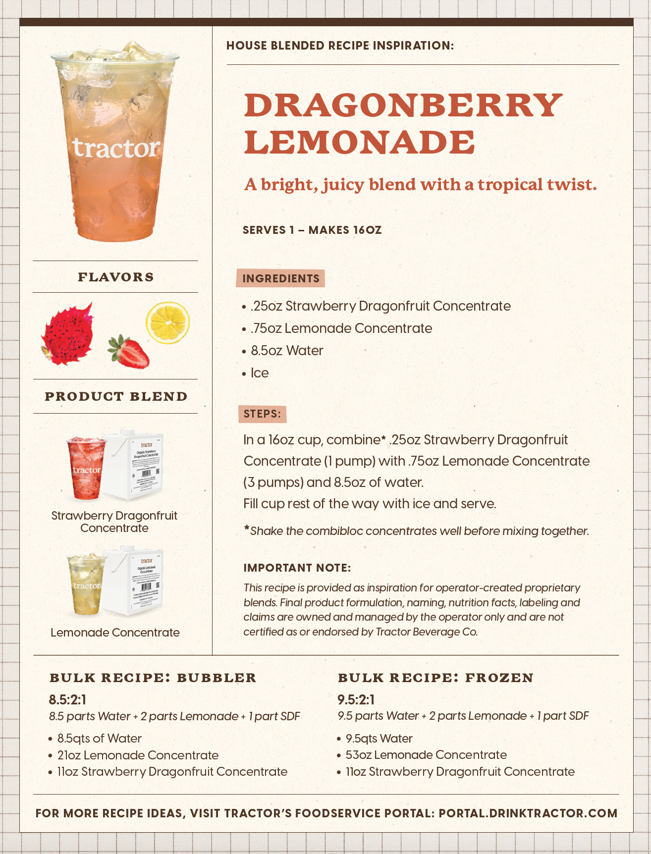 Blends Recipe Cards