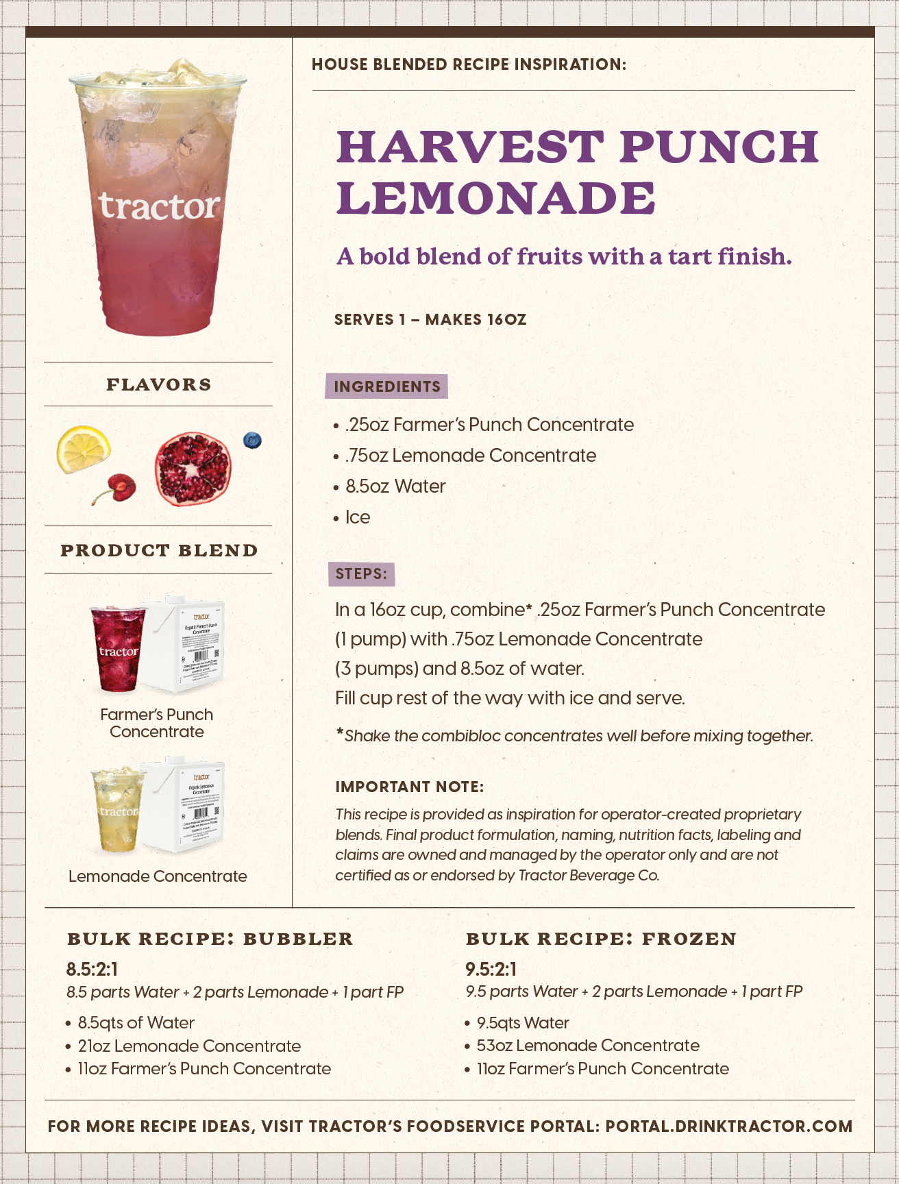 Blends Recipe Cards