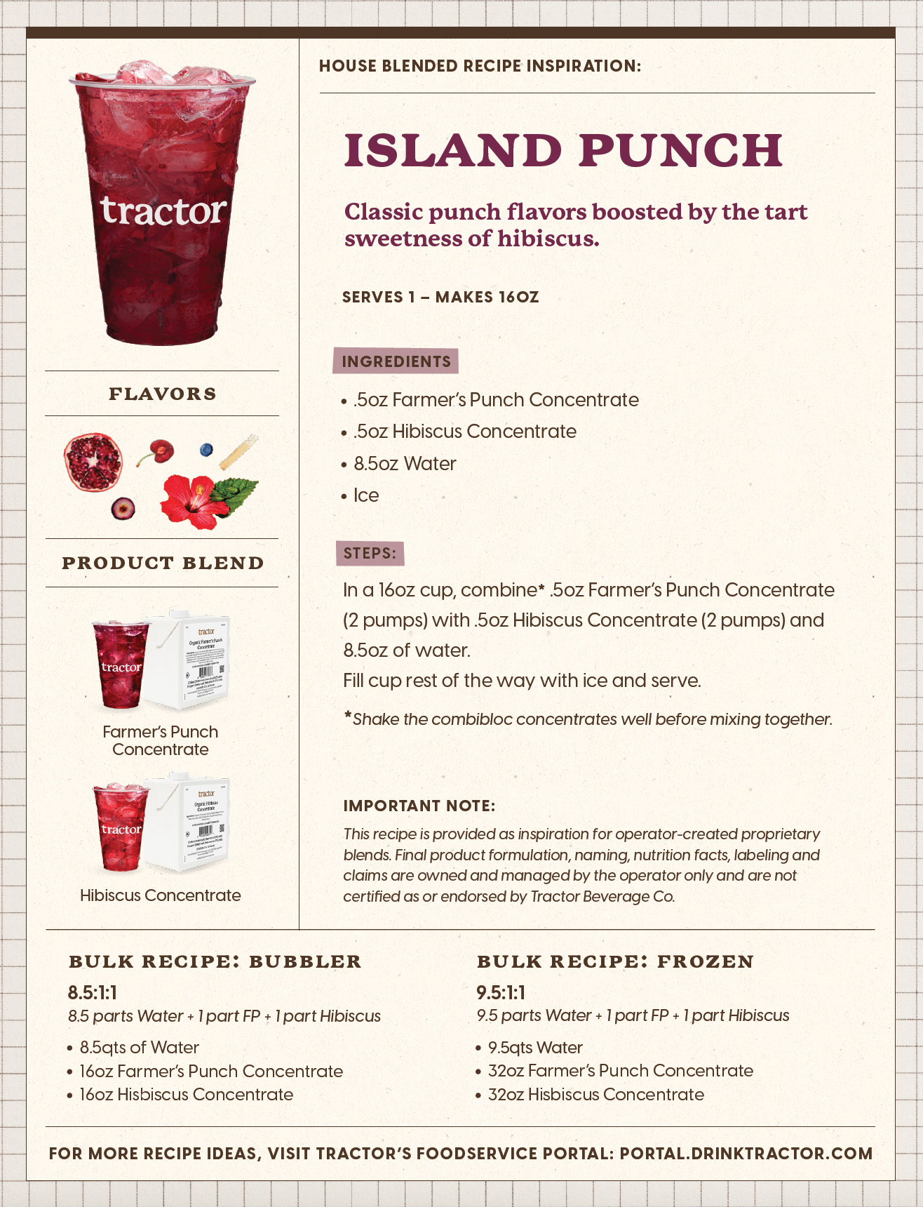 Blends Recipe Cards